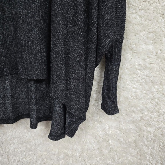 Amadi Gray Poncho‎ Top Small Cowl Neck Oversized Dolman Sleeve Soft Cozy Boho - Picture 2 of 13